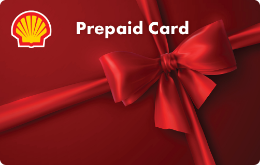 Shell Prepaid Card "Ruby Ribbon" - Rote Samtschleife auf rotem Hintergrund